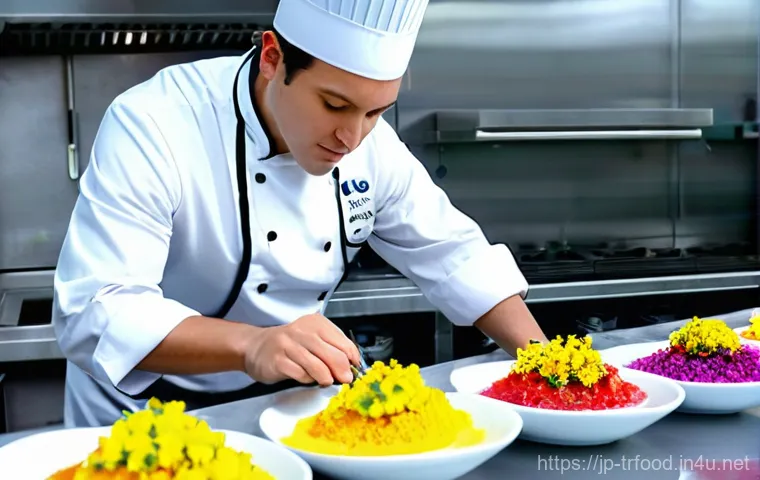 전통음식조리사 자격증과 학위의 차이 - **Prompt 1: Masterful Culinary Artistry**
    A highly skilled and focused chef, in their late 20s t...